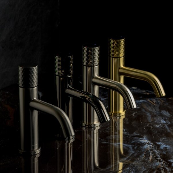 Смеситель Boheme STICK 121-SGM для раковины Shine Gun Metal DIAMOND