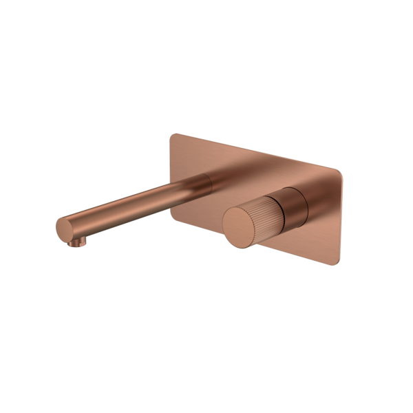 Смеситель Boheme STICK из стены COPPER BRUSHED ручка LINEA 125-CB.3 цвет медь