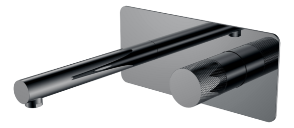 Смеситель Boheme STICK 125-SGM.2 из стены Shine Gun Metal TOUCH