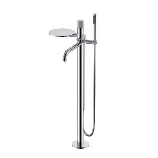 Смеситель Boheme STICK 129-CRCR.3 для ванны напольный CHROME c ручкой LINEA