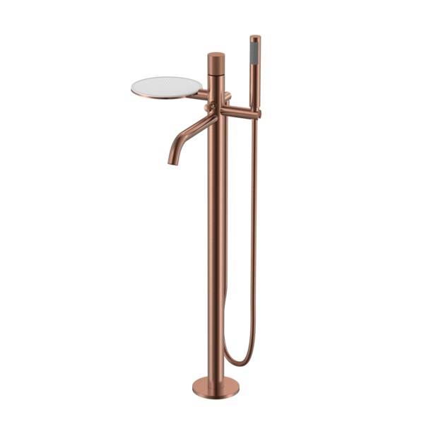 Смеситель Boheme STICK напольный COPPER BRUSHED SPIRALE 129-CB.4 цвет медь