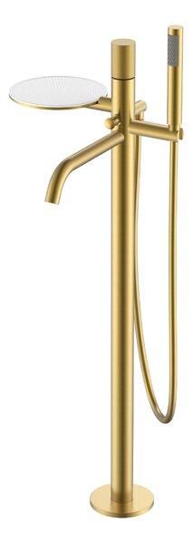Смеситель Boheme STICK 129-MG.2 для ванны напольный Matt Gold c ручкой TOUCH