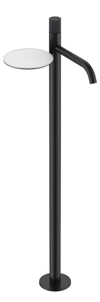 Смеситель Boheme STICK напольный для раковины BLACK LINEA 120-BB.3 цвет черный матовый
