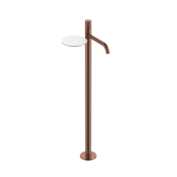 Смеситель Boheme STICK напольный для раковины BRUSHED BRONZE SPIRALE 120-BRB.4 цвет бронза