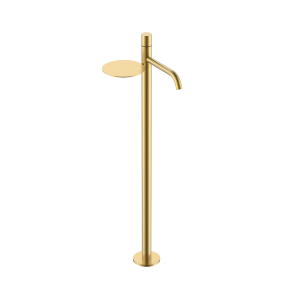 Смеситель Boheme STICK напольный для раковины Matt Gold с ручкой DIAMOND 120-MG цвет матовое золото