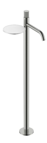 Смеситель Boheme STICK напольный для раковины Nikel Brush с ручкой LINEA 120-NB.3 цвет никель
