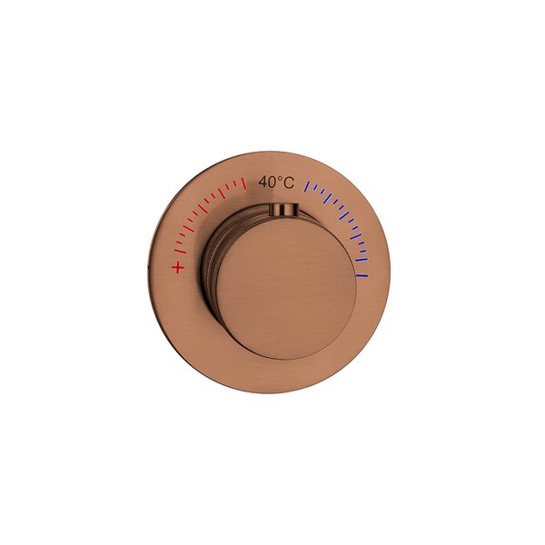 Смеситель Boheme встраиваемый термостат UNO BRUSHED BRONZE 627-T-BRB цвет бронза