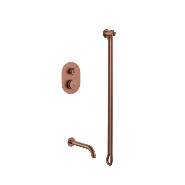 Смеситель Boheme встроенный + излив + держатель лейки + шланг TECH Brushed Bronze 154-BRB цвет бронза