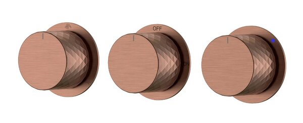 Смеситель Boheme встроенный STICK DIAMOND BRUSHED BRONZE 3-х проходной 124-3-BRB.1 цвет бронза