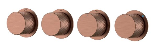 Смеситель Boheme встроенный STICK DIAMOND BRUSHED BRONZE 5-проходной 124-5-BRB.1 цвет бронза