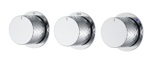 Смеситель Boheme встроенный STICK DIAMOND CHROME 3-х проходной 124-3-CR.1 цвет хром