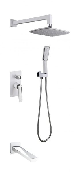 Душевая система Boheme Venturo 374-W-2 белый-хром скрытого монтажа