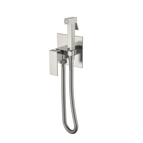 Смеситель гигиенический Boheme Qubic Brushed Nickel 477-NB