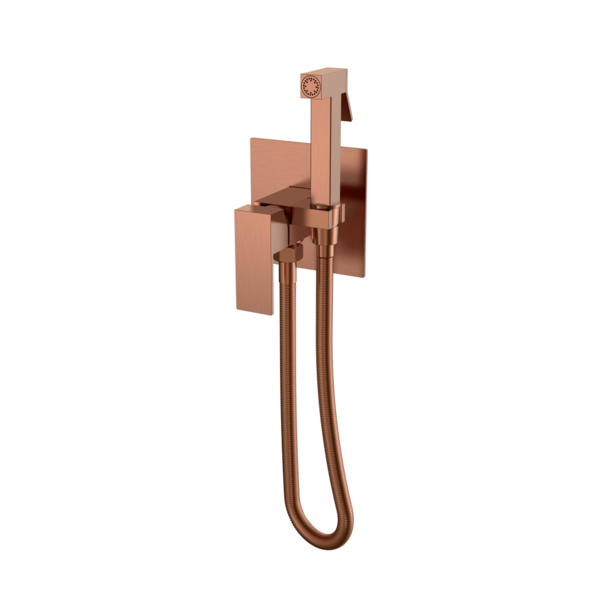 Смеситель Boheme гигиенический Qubic Copper Brushed 477-CB цвет медь
