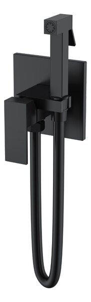 Смеситель гигиенический Boheme Qubic Matt Black 477-B черный матовый