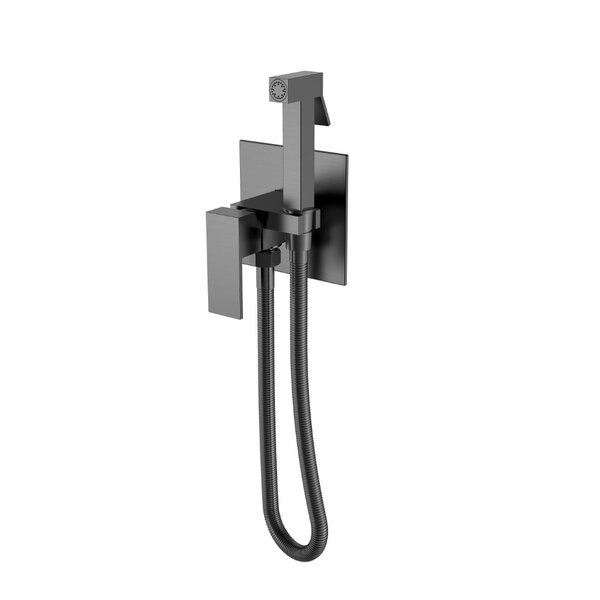 Смеситель гигиенический Boheme Qubic Matt Gun Metal 477-GM