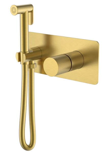 Гигиенический душ со смесителем Boheme Stick 127-MG.2 Matt Gold c ручкой TOUCH