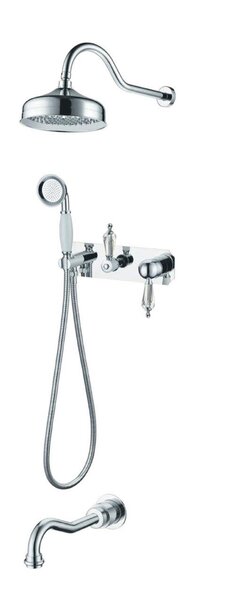 Душевая система Boheme  Imperiale Presente 348 Chrome Swarovski скрытого монтажа 