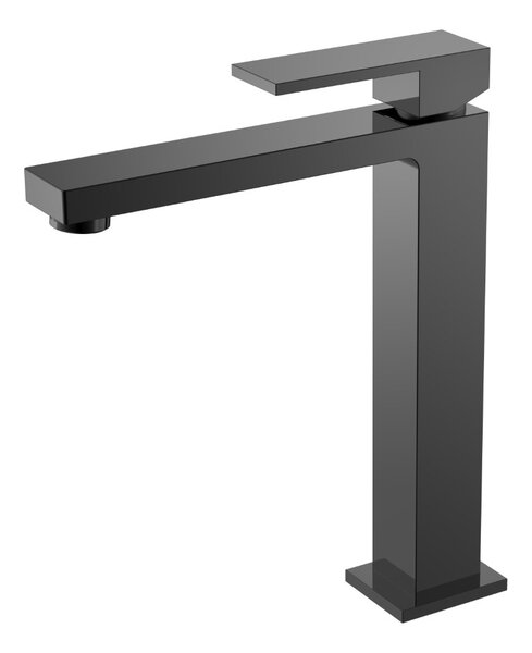 Смеситель для раковины высокий Boheme Qubic Shinny Gun Metal 472-SGM