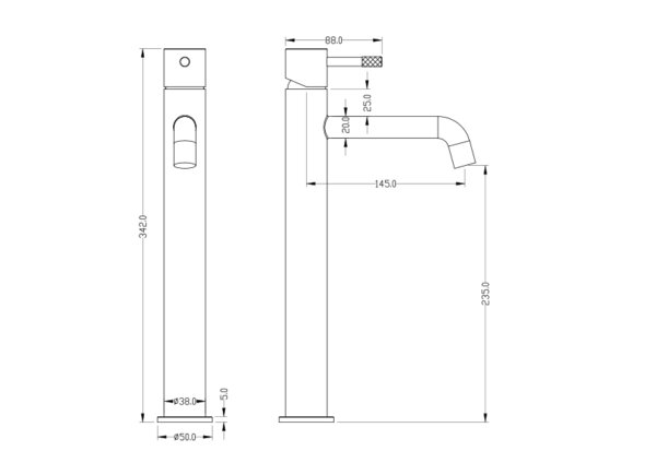 Смеситель для раковины Boheme Uno White Gold 462-WG
