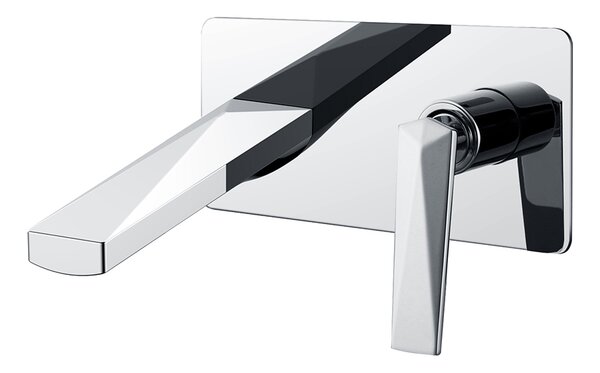 Смеситель для раковины из стены Boheme Venturo 375 цвет хром