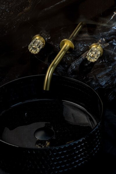 Смеситель Boheme из стены ELEGANTE на 3 отв. MAT GOLD 152-2-MG-EL цвет матовое золото