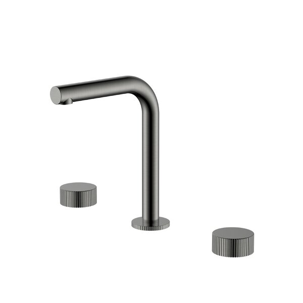 Смеситель Boheme на столешницу STICK LINEA на 3 отв. Gun Metal 152-GM.3 цвет вороненая сталь