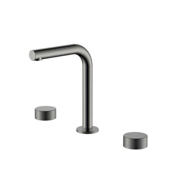 Смеситель Boheme на столешницу STICK SPIRALE на 3 отв. Gun Metal 152-GM.4 цвет вороненая сталь