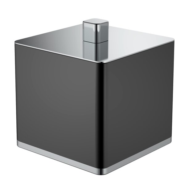 Стакан с крышкой Boheme Q 10964-B-CR настольный черный с хромом