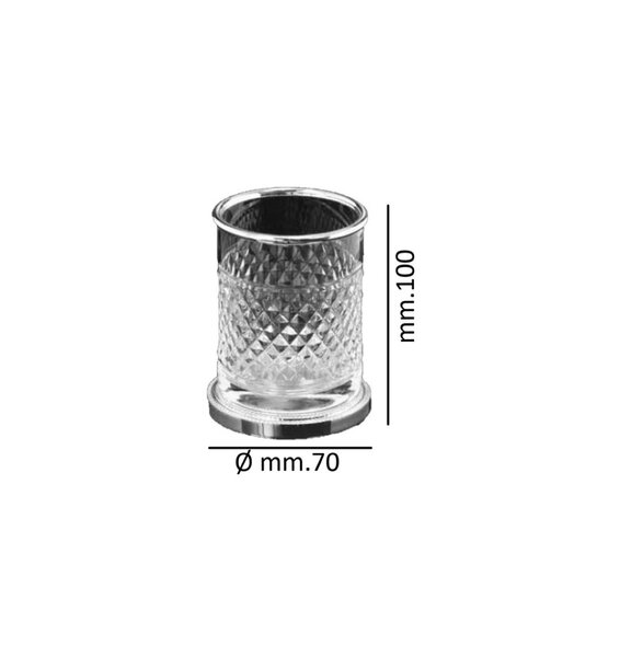 Стакан Boheme AURA 10252-G Gold