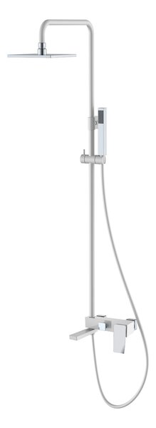 Стойка для душа Q WhiteChrome.2_Комплект 148-WCR.2 цвет белый глянец