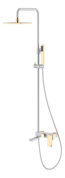Стойка для душа Q WhiteGold.2_Комплект 148-WG.2 цвет белый глянец
