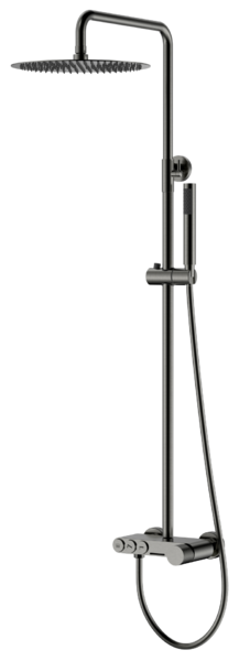 Стойка для душа STICK Gun Metal c ручкой TOUCH 128-GM.2 цвет вороненая сталь