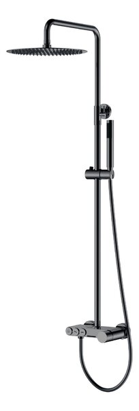 Стойка для душа STICK Shine Gun Metal DIAMOND 128-SGM цвет вороненая сталь