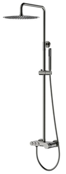 Стойка для душа STICK Shine Gun Metal с ручкой TOUCH 128-SGM.2 цвет вороненая сталь