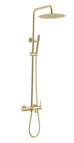 Душевая система Boheme Uno 468-G Gold с изливом