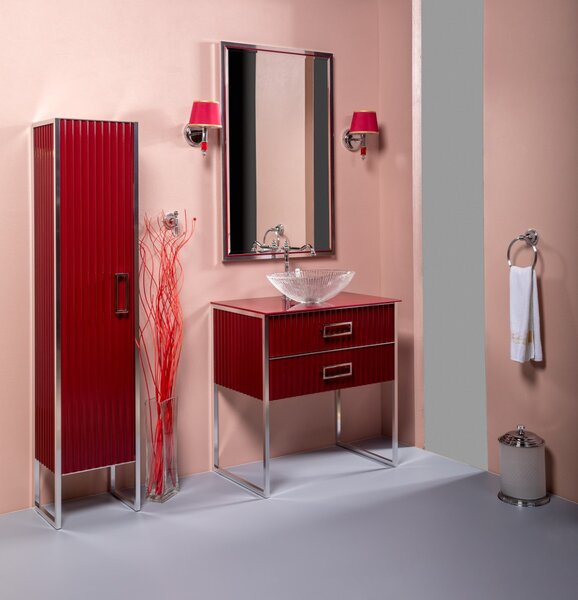 Стеклянная столешница Armadi Art Monaco 81 см 853-080-BR цвет бордо