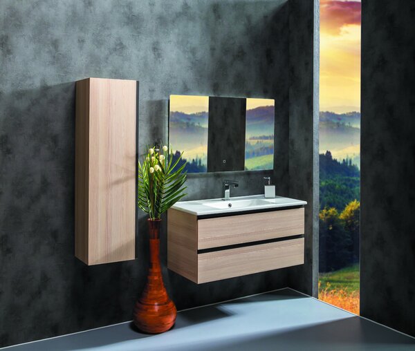 Тумба под раковину Boheme Armadi Art Capolda 100 849-100-LW подвесная Light Wood