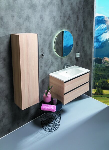 Тумба под раковину Boheme Armadi Art Capolda 85 849-085-LW подвесная Light Wood