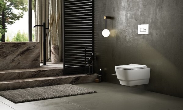 Унитаз подвесной Boheme Bello 971-W безободковый, без сиденья