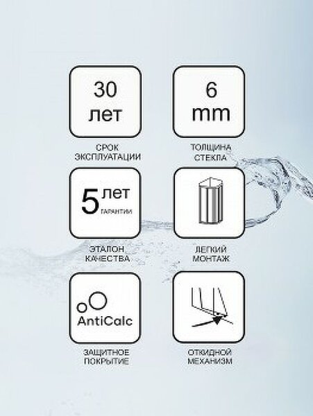 Душевой уголок Ravak Blix BLSCP4-90 90x90 стекло Transparent, профиль Черный (X3BM70300Z1)