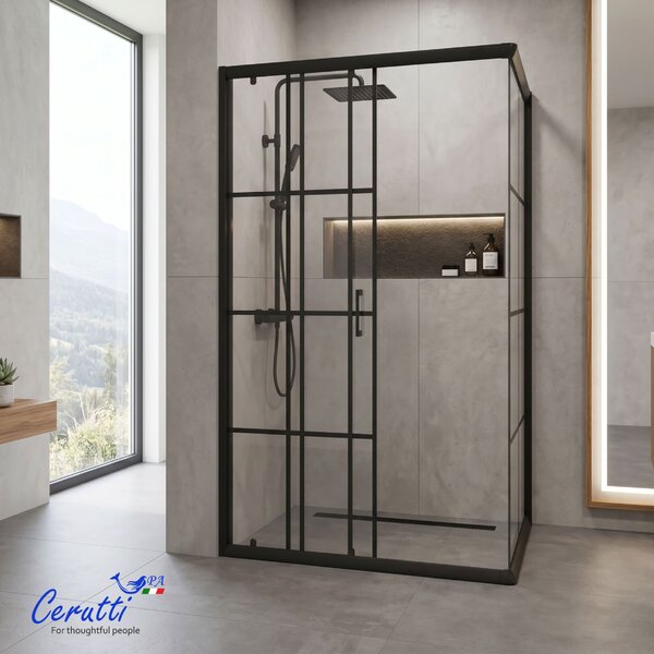 Душевое ограждение Ceruttispa МУЗА (MUZA) 120 N (120х80x195)