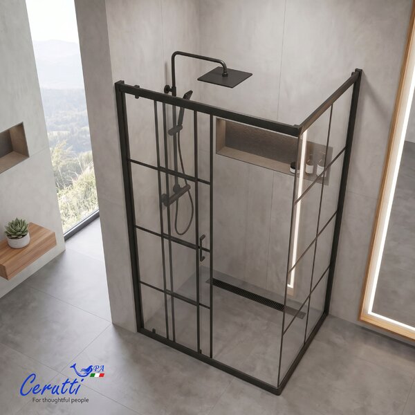 Душевое ограждение Ceruttispa МУЗА (MUZA) 120 N (120х80x195)
