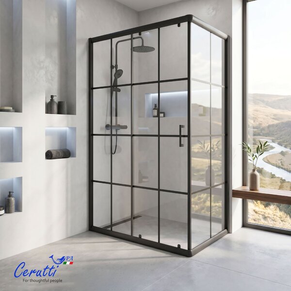 Душевое ограждение Ceruttispa МУЗА (MUZA) 120 N (120х80x195)