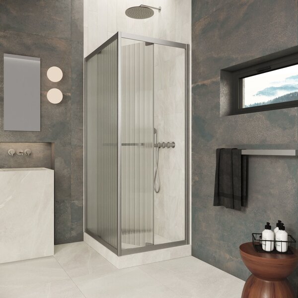 Душевой уголок Vegas-glass Z+ZPV Inside 90*100 11 Moru стекло Moru, профиль оружейная сталь, 90х100 см