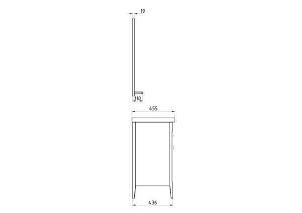 Тумба для раковины ASB-Woodline Монте 100 бежевый