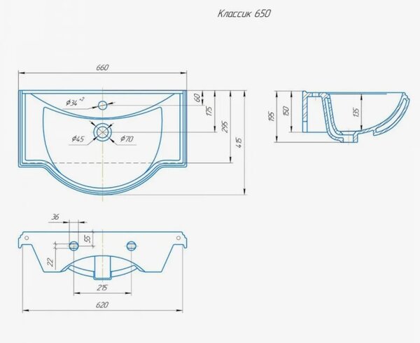 Комплект мебели ASB-Woodline Салерно 65 цвет белый / патина серебро (зеркало, тумба, раковина)