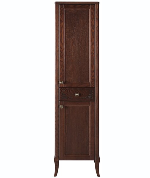 Комплект мебели ASB-Woodline Салерно 80 цвет орех (зеркало, тумба, раковина)