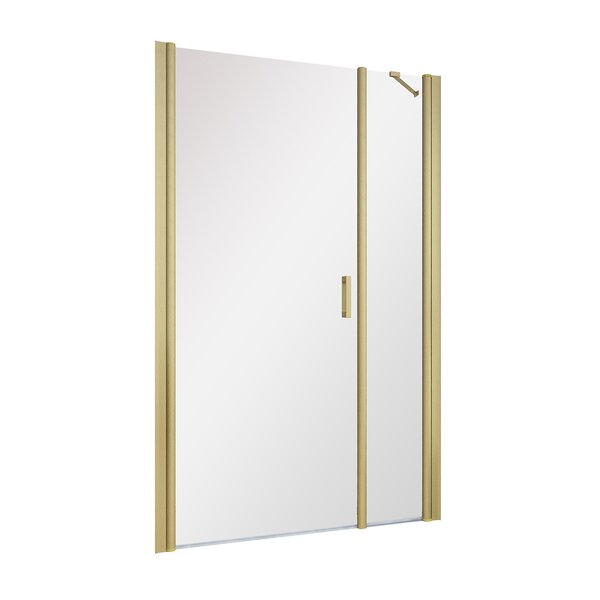 Душевая дверь в нишу Vegas Glass EP-F-2 NOVO h2000 155 03 01 L профиль золото матовое, стекло прозрачное. Размер регулировки 152-157 см.