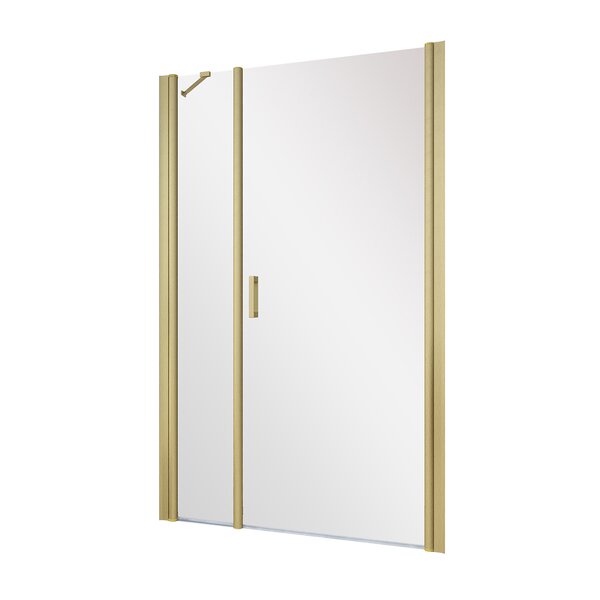 Душевая дверь в нишу Vegas Glass EP-F-2 NOVO h2000 180 03 10 R профиль золото матовое, стекло сатин. Размер регулировки 177-182 см.